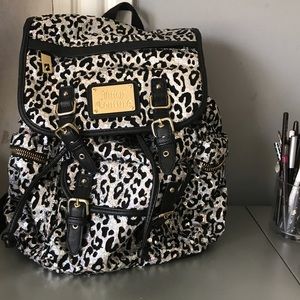Juicy Couture Rainbow Sequin Leopard Backpack